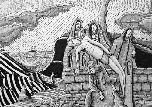 work.4601950.2.flat,550x550,075,f.228-gauguins-the-calvary-dave-edwards-pigma-micron-pens-2010