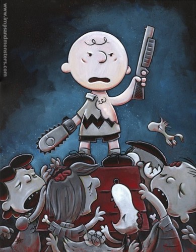 charlie brown meet evil dead