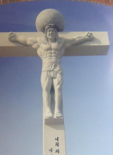 A Korean church likes its Jesus buff!