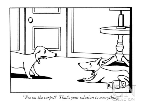 bruce-eric-kaplan-pee-on-the-carpet-that-s-your-solution-to-everything-new-yorker-cartoon