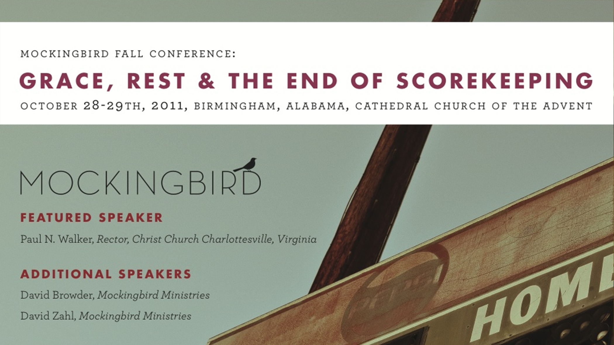 Grace, Rest, and the End of Scorekeeping: Mbird Fall Birmingham Conference