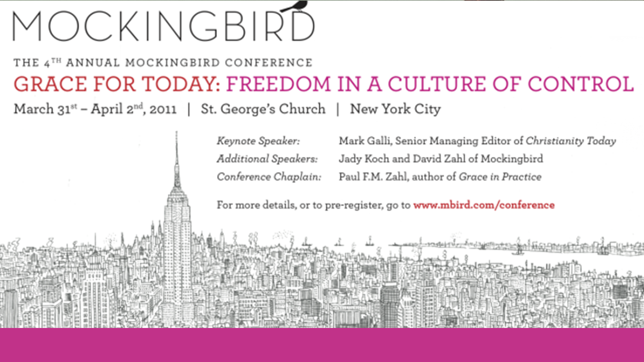 Grace For Today: The 4th Annual Mbird NYC Conference